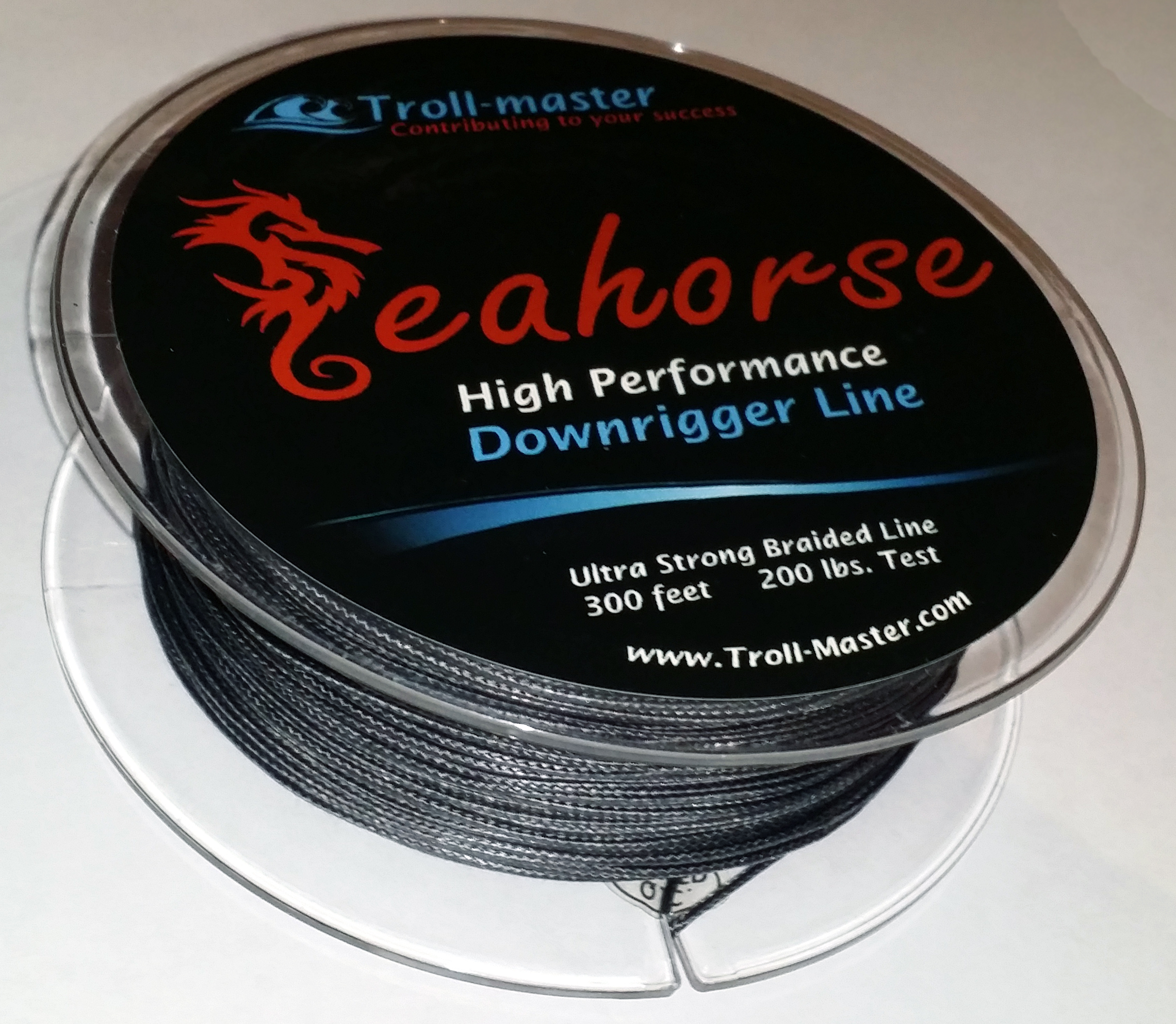 Seahorse® Downrigger Braided Line - BLACK - Troll-Master