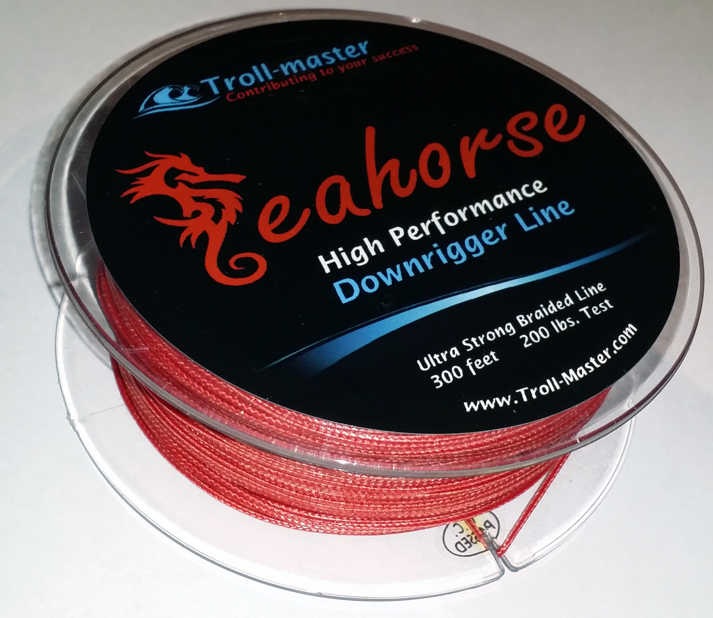 Seahorse® Downrigger Braided Line - RED - Troll-Master